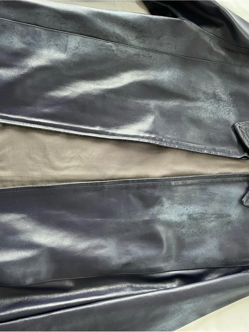 Kenneth Cole Men's Purple Leather Zip-Up Jacket